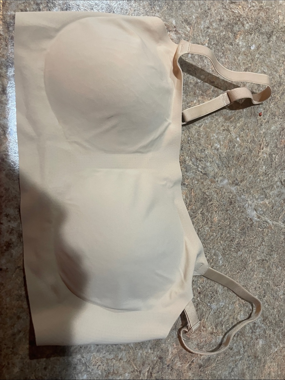 True & Co. Nude Seamless Strapless Bra Top
